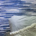 mid-century blue master bedroom