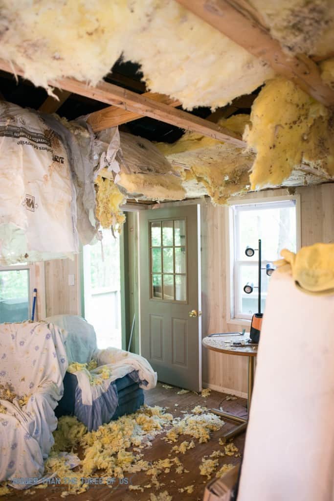 cabin renovation demolition