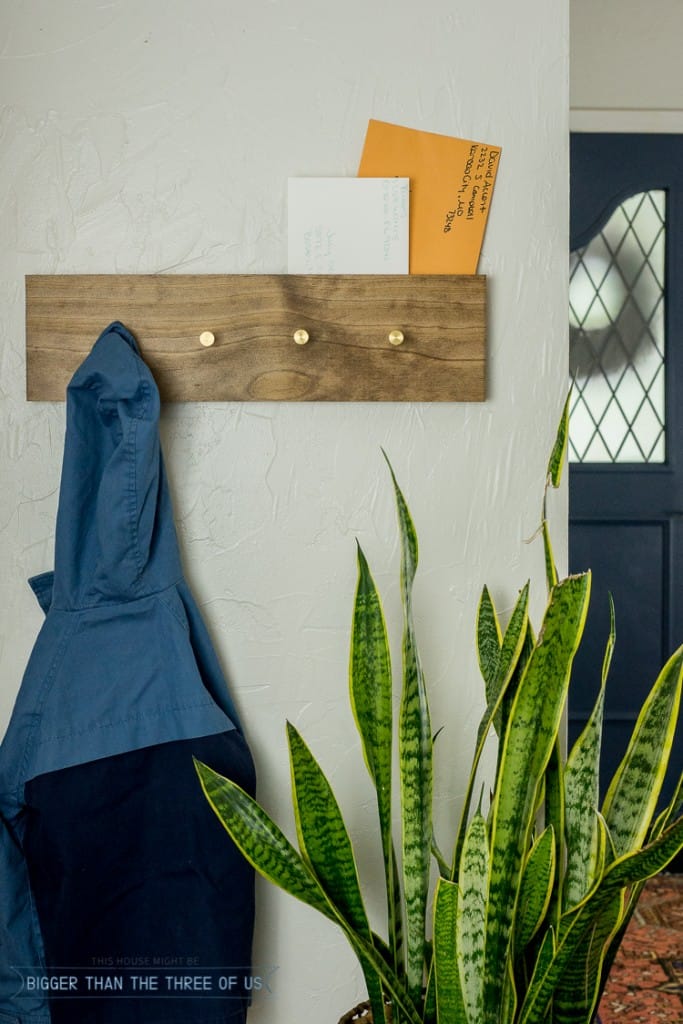 DIY Modern Wall Mount Coat Rack