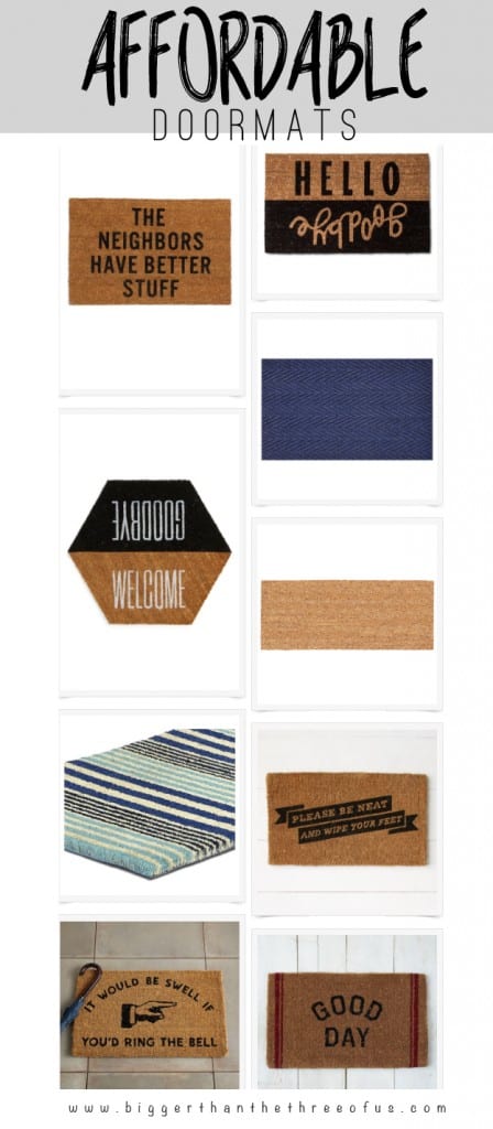 Fun and Modern Affordable Doormat Round-Up