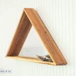 Modern yet Rustic DIY Triangle Mirror