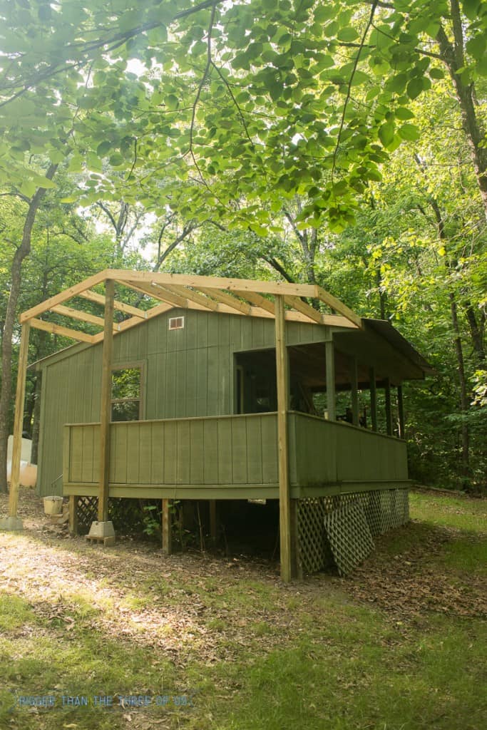 Renovating a Cabin and Extending the Roof