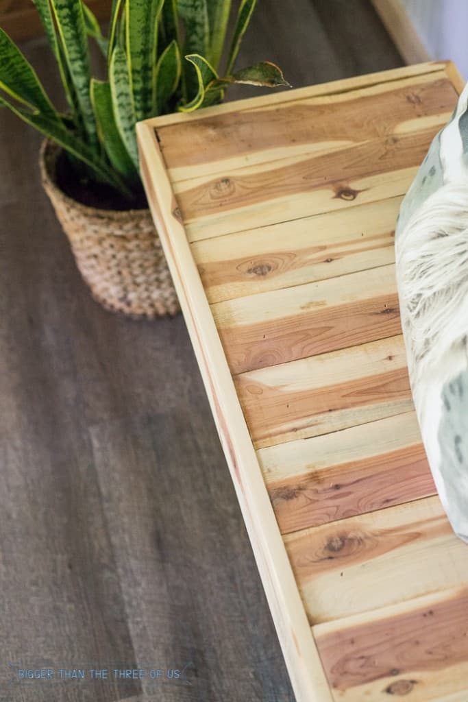 Rustic Modern DIY Wood Bench with Hairpin Legs