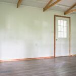 installing trim using rough cedar