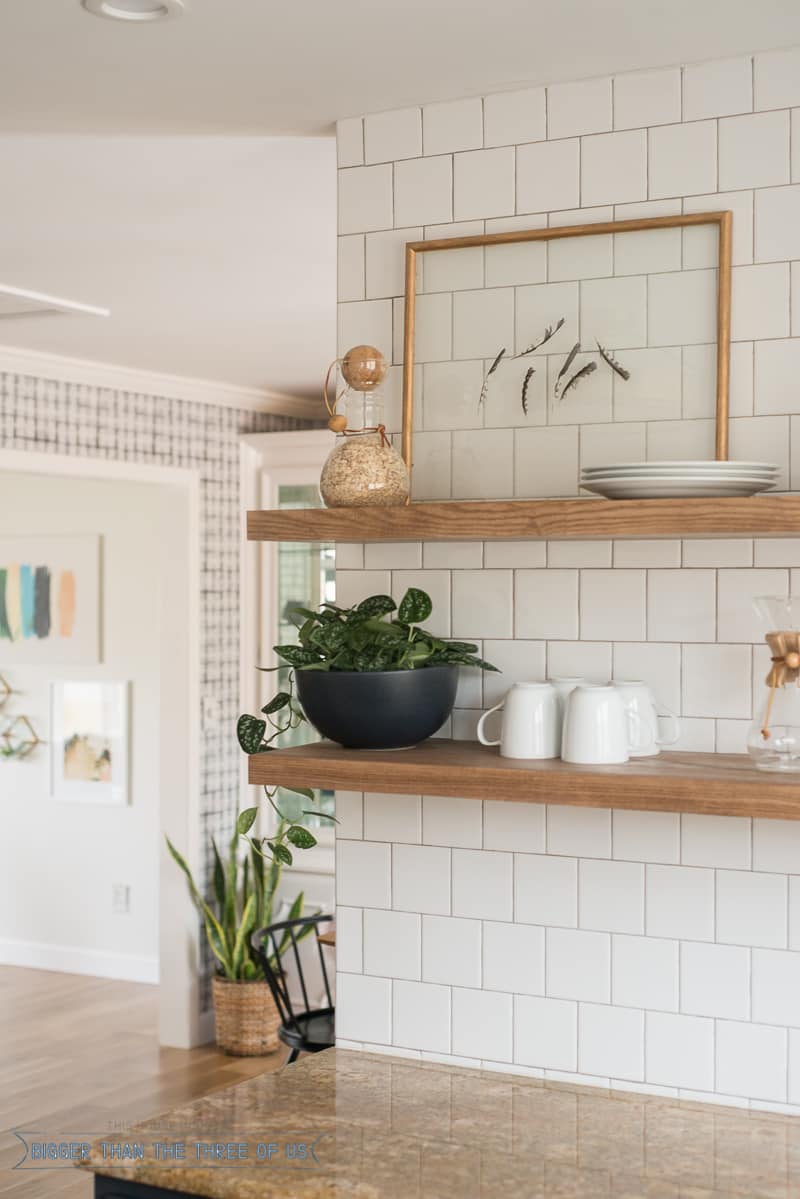 Cleaning Kitchen Shelves - Bigger Than the Three of Us