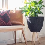 Make this simple Mid-Century planter in just a few easy steps!