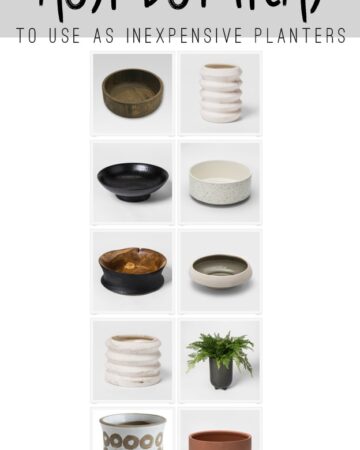 10 Must Buy Target Items to use as Inexpensive Planters