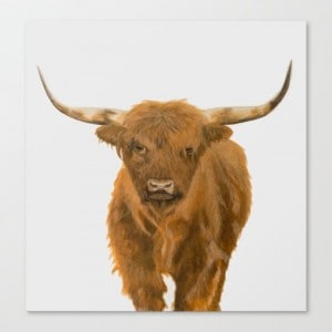 Highland Cow Painting By Bigger Than The Three Of Us