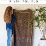 Use this SIMPLE tutorial to clean your Vintage Rug! Click to see -->