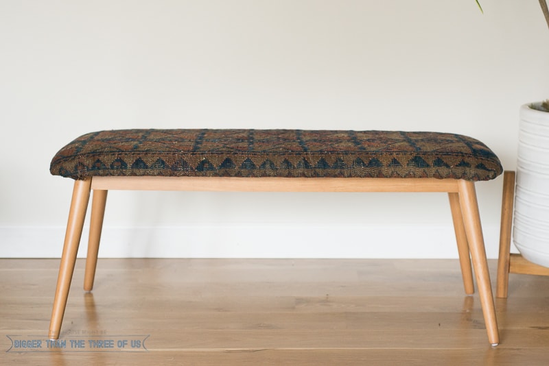 Vintage deals rug bench