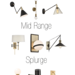 My Favorite Wall Sconces - Brushed Brass, Black and more. Get the details...