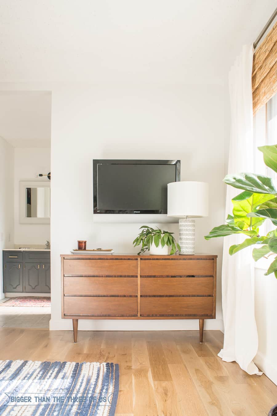 Mid Century Bedroom Reveal Bigger Than The Three Of Us