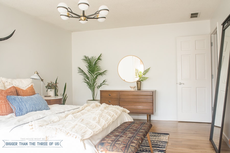 Mid Century Bedroom Reveal Bigger Than The Three Of Us