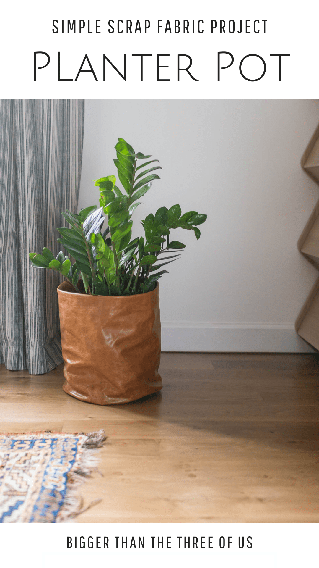 How to Mod Podge fabric to transform a plant pot - Once a Duckling