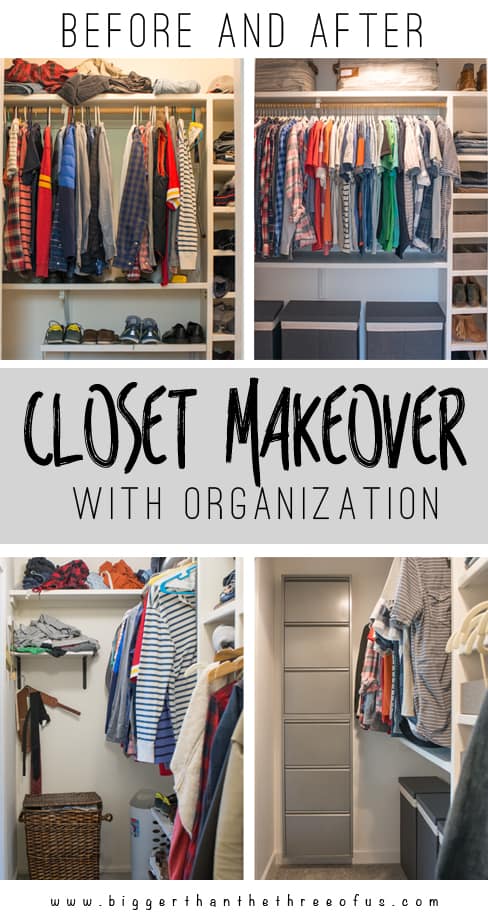 DIY Closet Makeover - Bigger Than the Three of Us