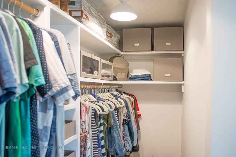 DIY Closet Makeover with lots of organization! 