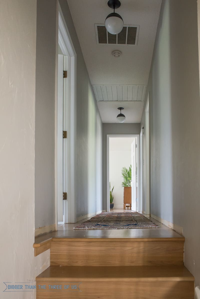 Updating a Hallway with a Vintage Persian Rug