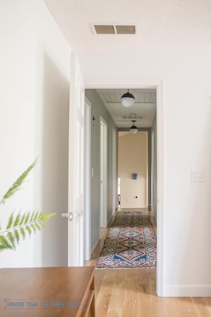 Updating a Hallway with a Vintage Persian Rug