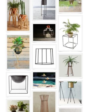 Shop this round-up for modern plant stands!