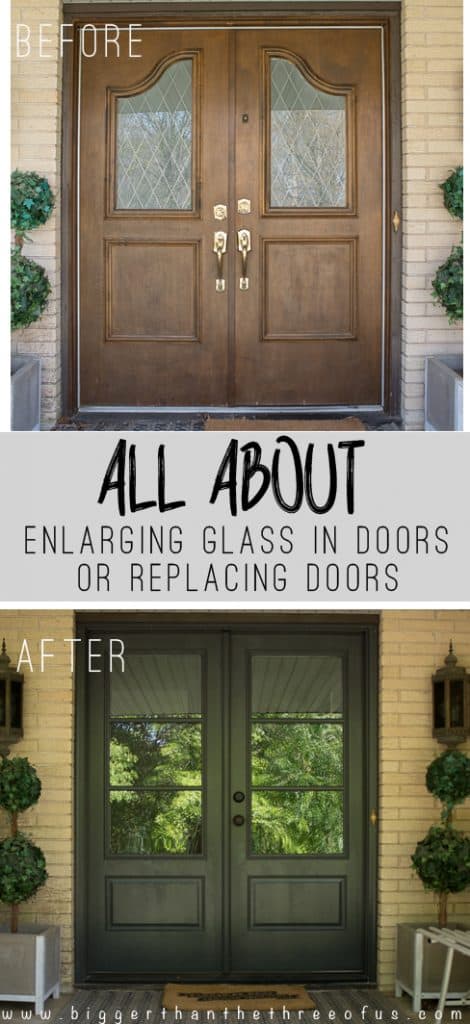 Install and Enlarge Glass in Exterior Doors or Replace Exterior Doors :: Our Dilemma