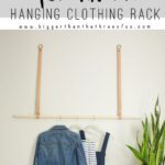 DIY Modern Hanging Clothing Rack