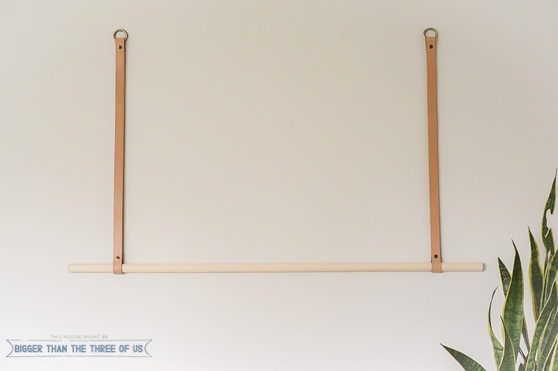 DIY Modern Hanging Clothing Rack