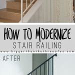 How To Modernize Stair Railings By Getting Rid Of The Scrolls