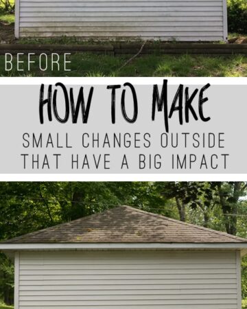 How To Make Small Changes Outside that Have a big impact - Shed landscaping, power washing and more