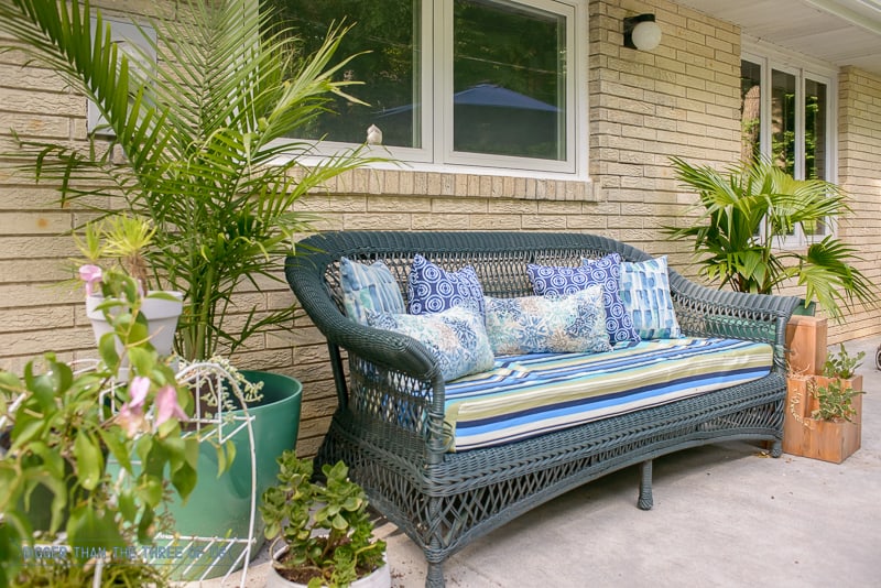 This budget friendly patio refresh includes lots of tips and projects for updating your space on the cheap! 