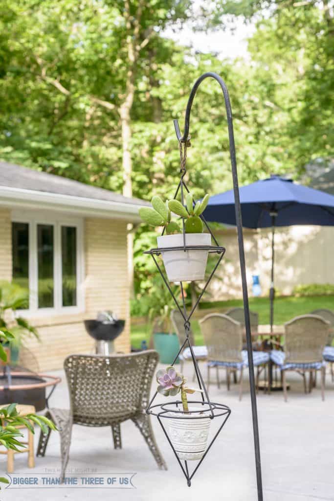 This budget friendly patio refresh includes lots of tips and projects for updating your space on the cheap! 