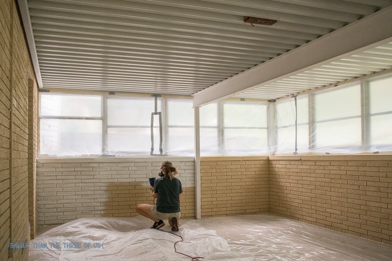 DIY Sunroom Makeover Progress