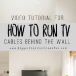 VIDEO TUTORIAL : Easy DIY :: How To Run TV Cables Through The Wall
