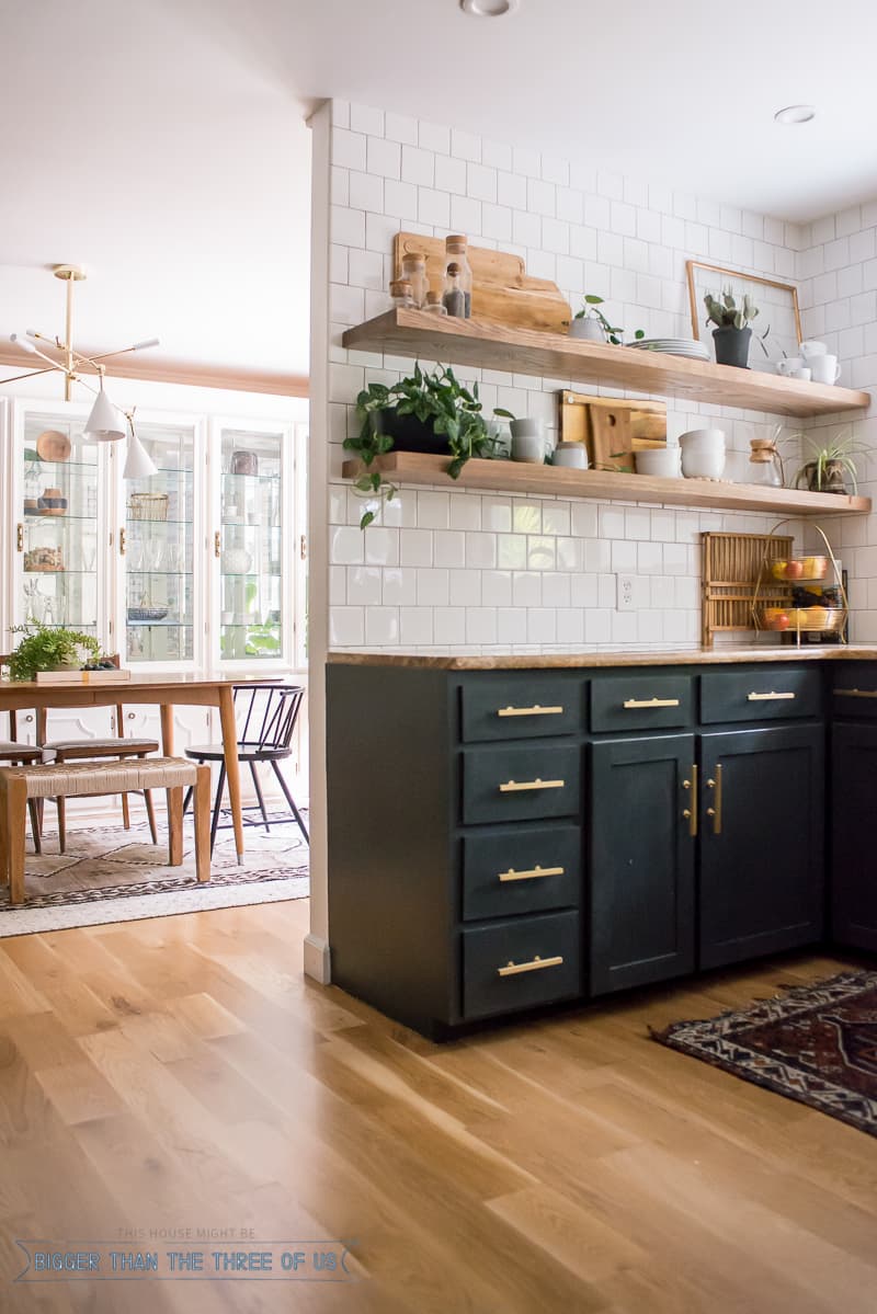 DIY Kitchen Renovation : Kitchen Updates-- Including How We Use (+Love) Open Shelving