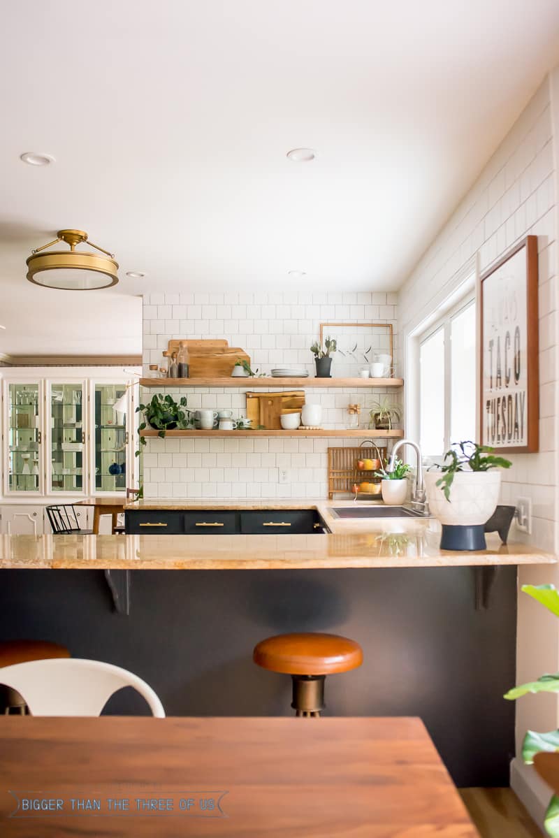 DIY Kitchen Renovation : Kitchen Updates-- Including How We Use (+Love) Open Shelving