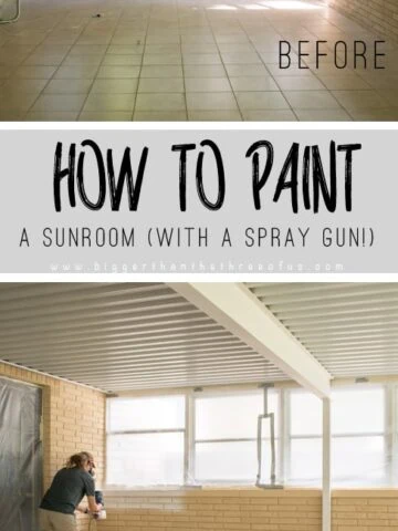 How to Paint an Interior Brick Room with a Spray gun!