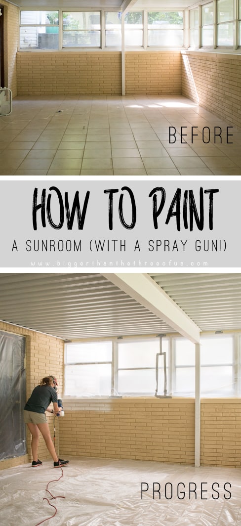 How to Paint an Interior Brick Room with a Spray gun!