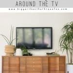 Styling Around a Wall-Mounted TV