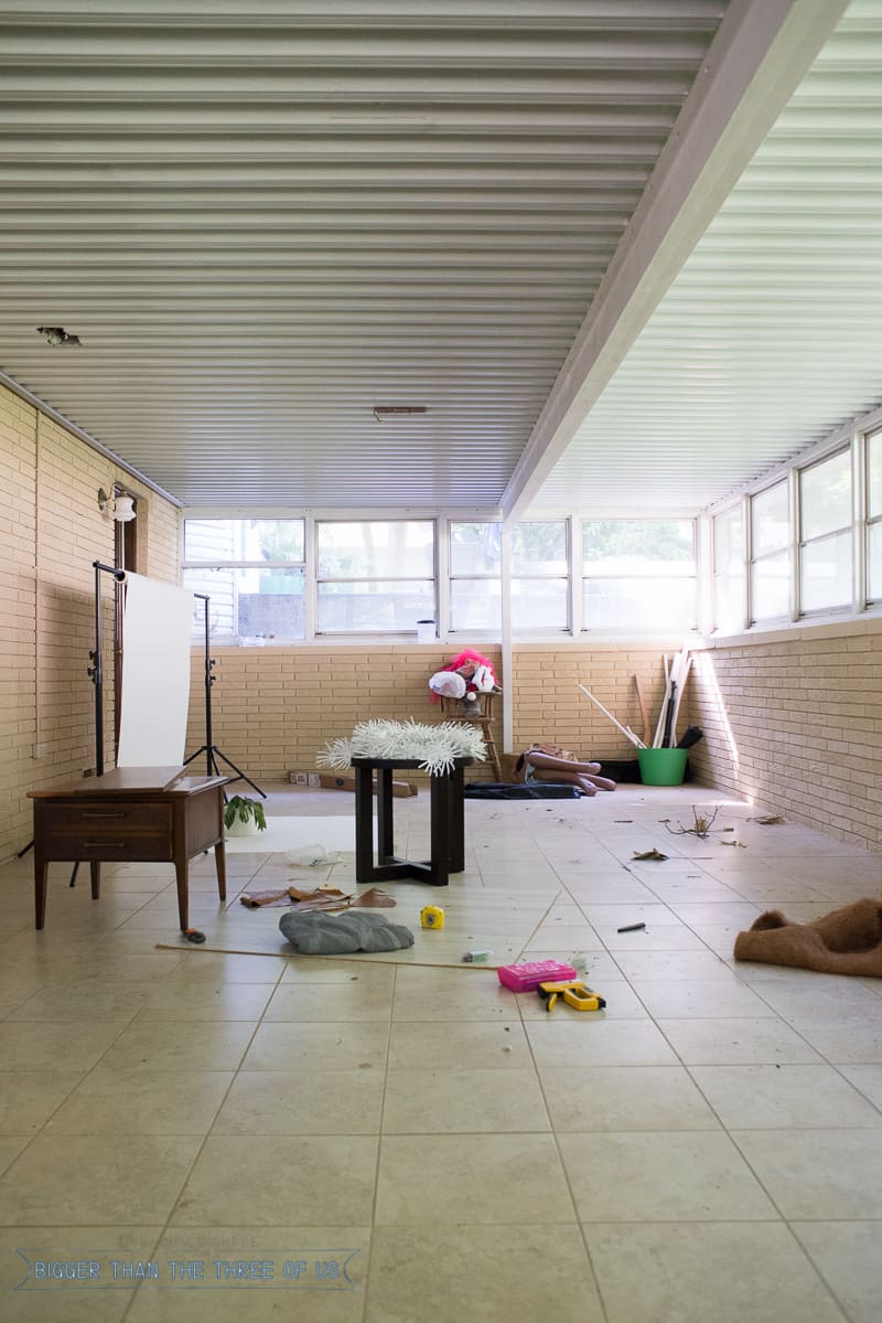 Painting An Interior Brick Room Bigger Than The Three Of Us