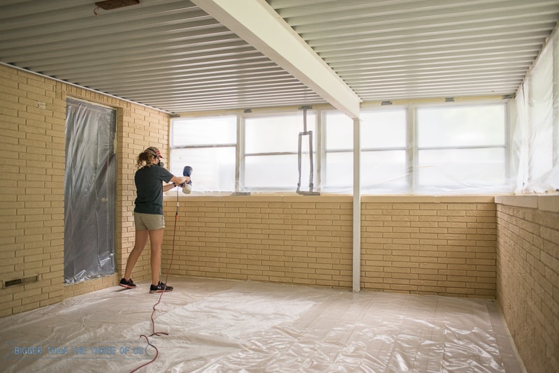 Painting an Interior Brick Room