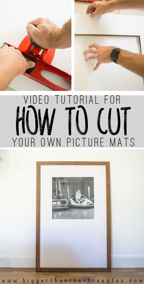 How To Cut Your Own Picture Mats - Bigger Than the Three of Us