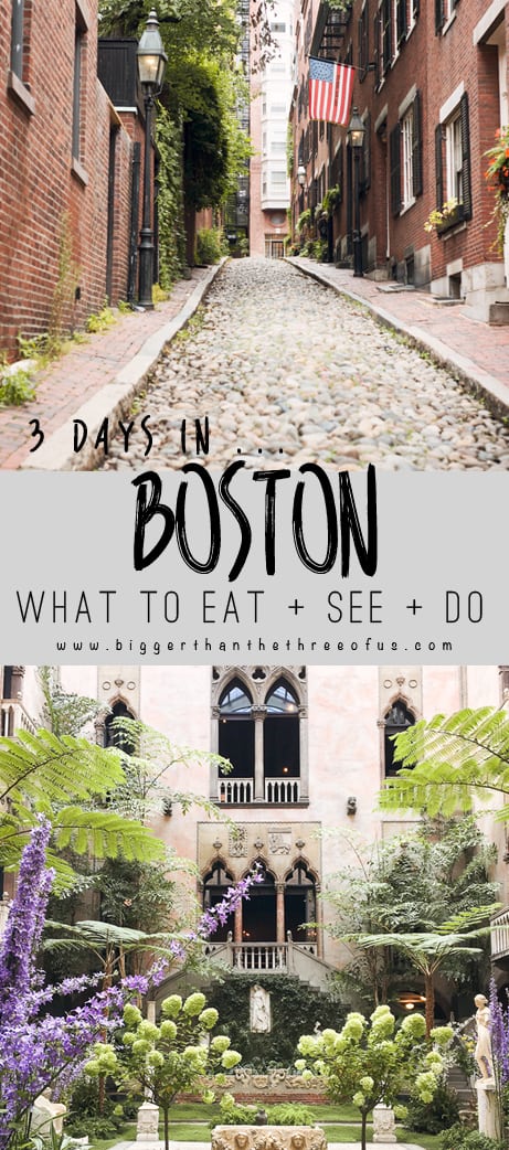 What to Eat, See and Do In Boston : Three Days