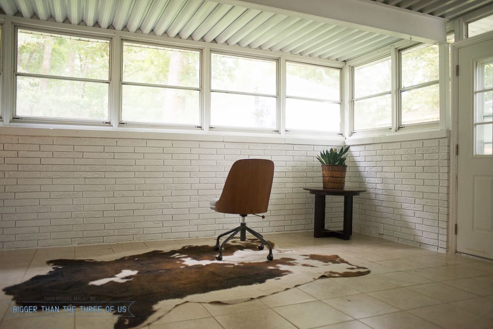 turning the Sunroom into an Office Studio