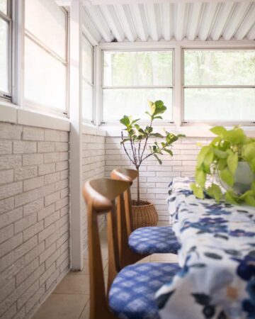 turning the Sunroom into an Office Studio
