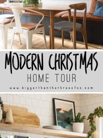 You have to see this MidCentury Eclectic Home Decorated for Christmas!