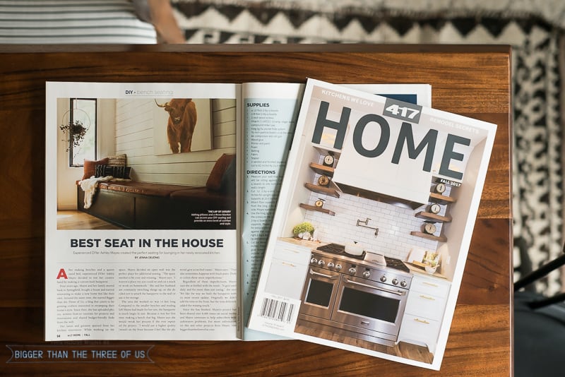 417 Home Built-in Bench Seat Magazine Feature