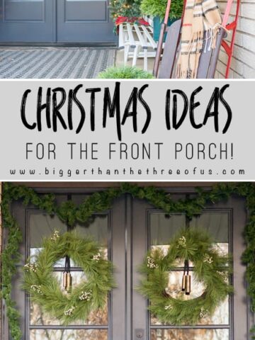 Front Porch Christmas Decorating Ideas | Modern Front Porch Decor