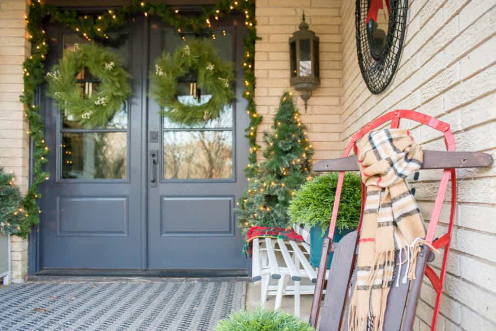 Modern Christmas Front Porch Reveal