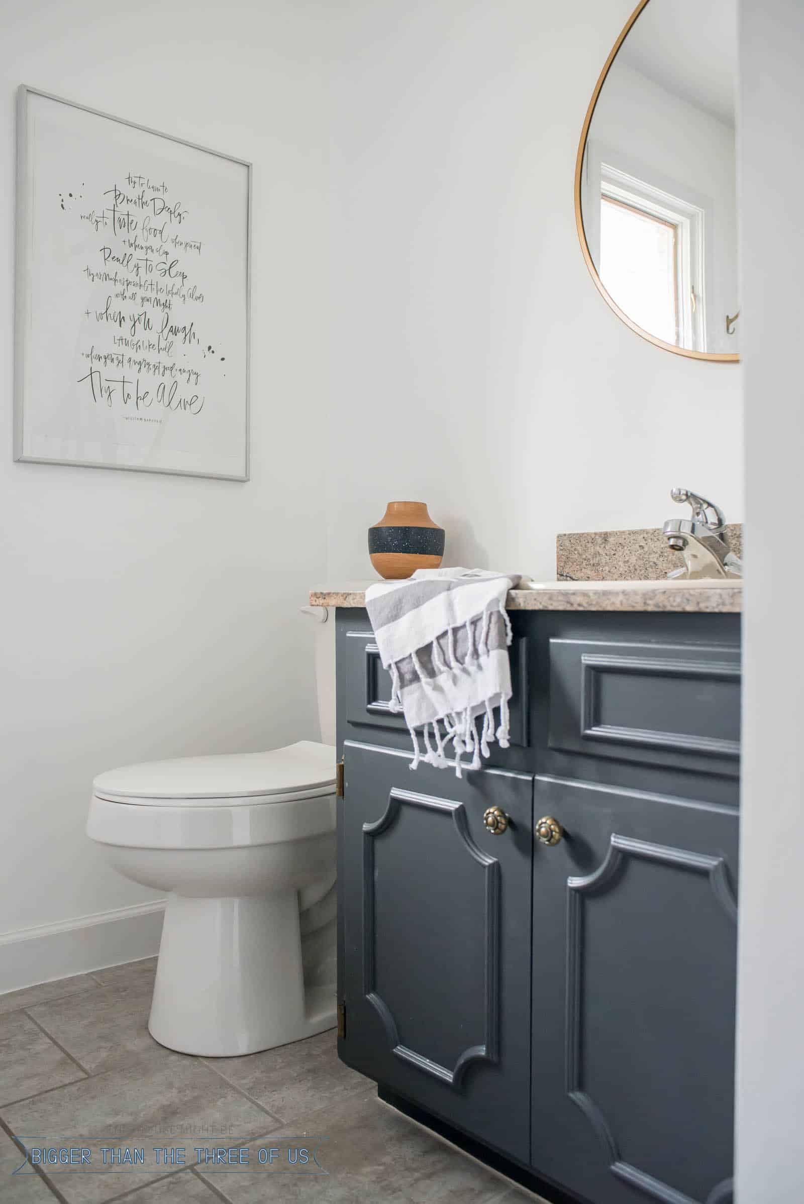 Paint Cabinets for a new look in the bathroom