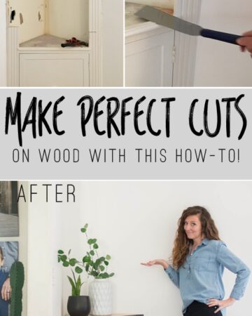 How to cut a cabinet in half