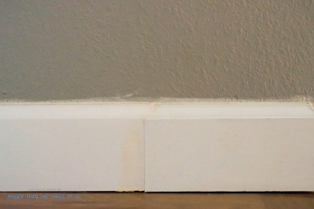 Baseboard issues in the hallway